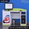 Psací stůl Happy B02 - auto (Barva bílá)