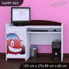 Psací stůl Happy B03 - auto (Barva bílá)