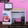 Psací stůl Happy B03 - auto (Barva bílá)