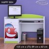 Psací stůl Happy B04 - auto (Barva bílá)