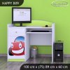 Psací stůl Happy B09 - auto (Barva bílá)