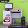 Psací stůl Happy B09 - auto (Barva bílá)