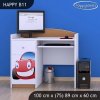 Psací stůl Happy B11 - auto (Barva bílá)