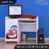 Psací stůl Happy B11 - auto (Barva bílá)