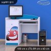 Psací stůl Happy B11 - auto (Barva bílá)