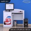 Psací stůl Happy B11 - auto (Barva bílá)