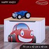 Box na hračky Happy KNZ01 - auto (Barva bílá)