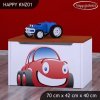 Box na hračky Happy KNZ01 - auto (Barva bílá)