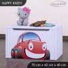 Box na hračky Happy KNZ01 - auto (Barva bílá)