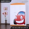 Skříň Happy SZ10 - auto (Barva bílá)