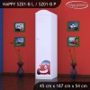 Skříň Happy SZ01 - auto (Barva bílá, Otevírání dvířek pravé, Vnitřek skříně šatní tyč)