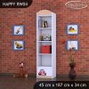 Regál Happy RW04 - auto (Barva bílá)