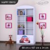 Regál Happy RW10 - auto (Barva bílá)