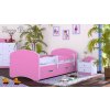 Dětská postel Happy Babies - růžová (Velikost spací plochy 140x70, Šuplík NE)