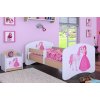 Dětská postel Happy Babies - princezna s koníkem (Barva bílá, Velikost spací plochy 140x70, Šuplík NE)