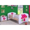 Dětská postel Happy Babies - růžový hříbeček (Barva bílá, Velikost spací plochy 140x70, Šuplík NE)