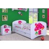Dětská postel Happy Babies - růžový hříbeček (Barva bílá, Velikost spací plochy 140x70, Šuplík NE)