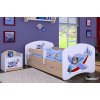 Dětská postel Happy Babies - letadlo (Barva bílá, Velikost spací plochy 140x70, Šuplík NE)