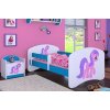 Dětská postel Happy Babies - růžový pony (Barva bílá, Velikost spací plochy 140x70, Šuplík NE)