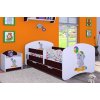Dětská postel Happy Babies - slon s balonkem (Barva bílá, Velikost spací plochy 140x70, Šuplík NE)