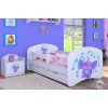 Dětská postel Happy Babies - stříkající sloník (Barva bílá, Velikost spací plochy 140x70, Šuplík NE)