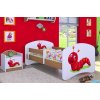 Dětská postel Happy Babies - veselá housenka (Barva bílá, Velikost spací plochy 140x70, Šuplík NE)