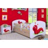 Dětská postel Happy Babies - veselá housenka (Barva bílá, Velikost spací plochy 140x70, Šuplík NE)