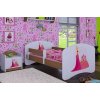 Dětská postel Happy Babies - princezna se zámkem (Barva bílá, Velikost spací plochy 140x70, Šuplík NE)