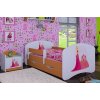 Dětská postel Happy Babies - princezna se zámkem (Barva bílá, Velikost spací plochy 140x70, Šuplík NE)