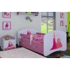 Dětská postel Happy Babies - princezna se zámkem (Barva bílá, Velikost spací plochy 140x70, Šuplík NE)