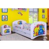 Dětská postel Happy Babies - veselý medvídek (Barva bílá, Velikost spací plochy 140x70, Šuplík NE)