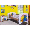 Dětská postel Happy Babies - veselý medvídek (Barva bílá, Velikost spací plochy 140x70, Šuplík NE)