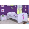 Dětská postel Happy Babies - zamilovaný skřítek (Barva bílá, Velikost spací plochy 140x70, Šuplík NE)