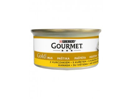 gourmet gold cat konzerva pastika s kuretem r