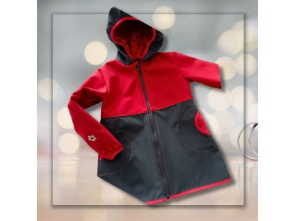 Dívčí softshellový kabát s hvězdičkami