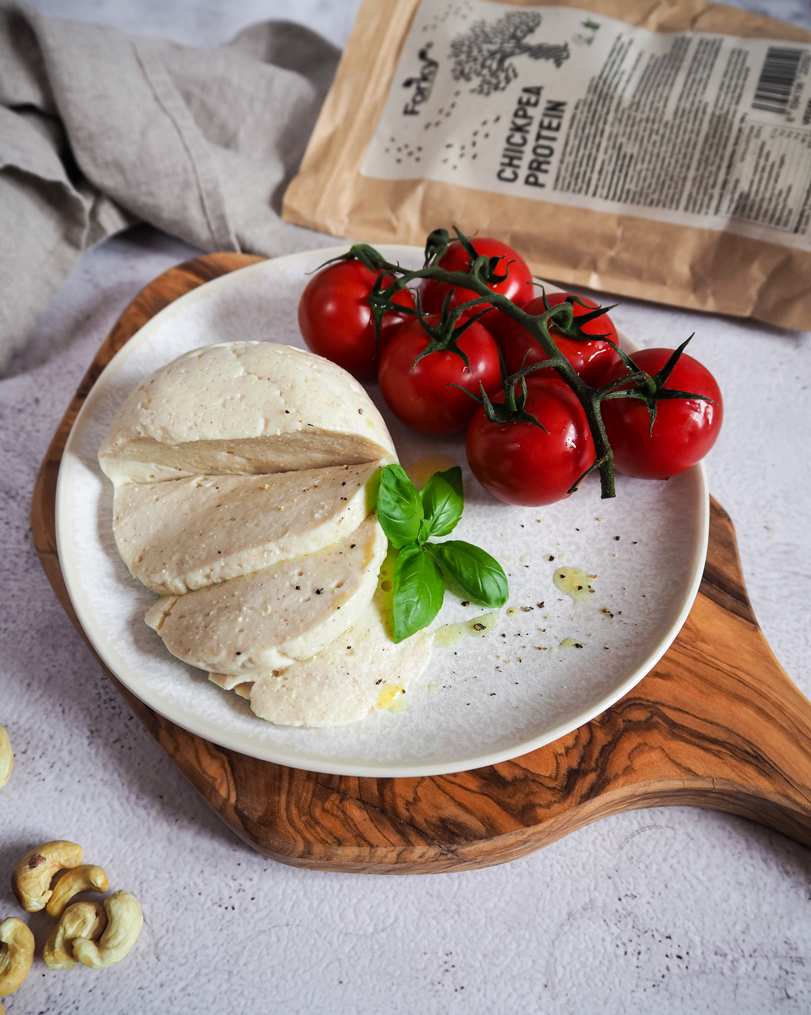 Proteinová kešu mozzarella