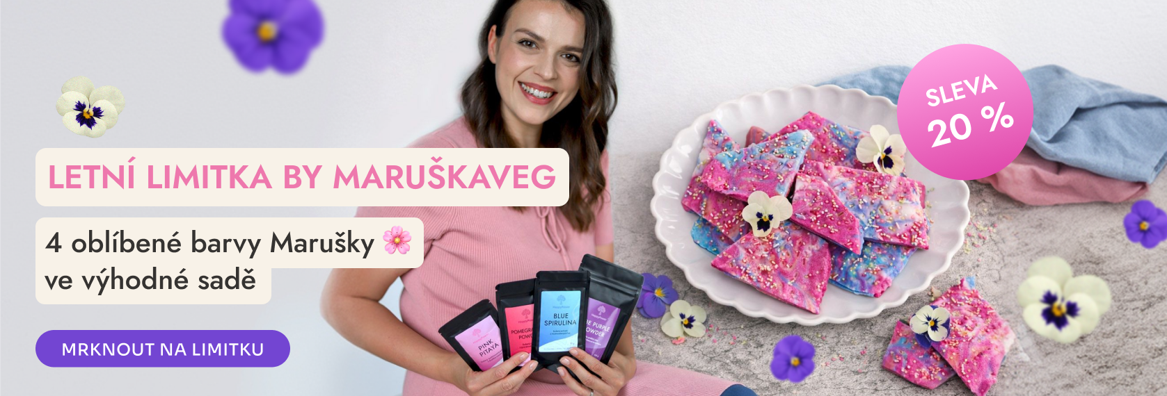 Letní limitka by MaruškaVeg – 4 oblíbené barvy Marušky ve výhodné sadě