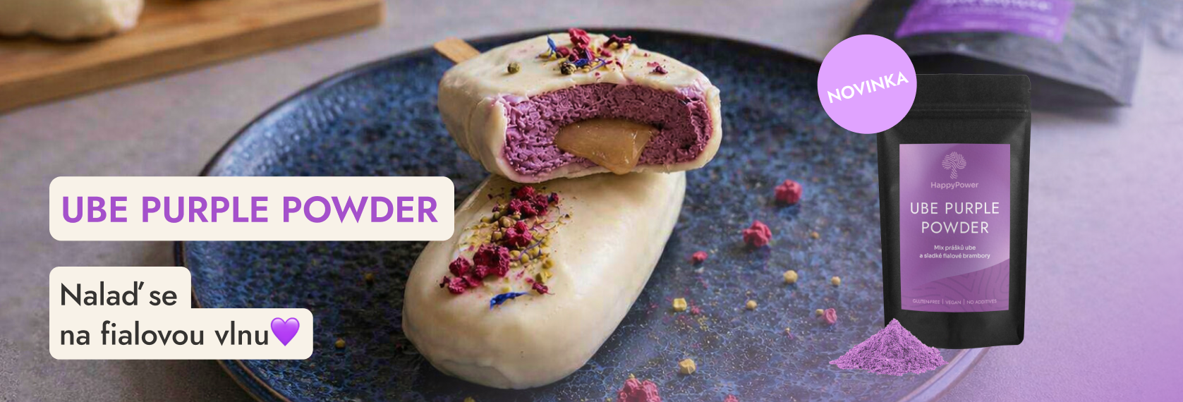 Ube Purple Powder – nalaď se na fialovou vlnu