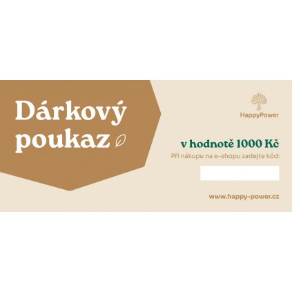 HP darkovy poukaz1000