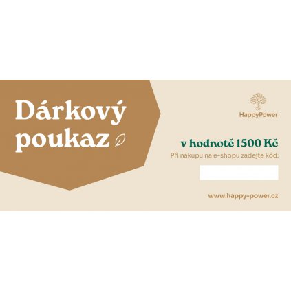 HP darkovy poukaz1500