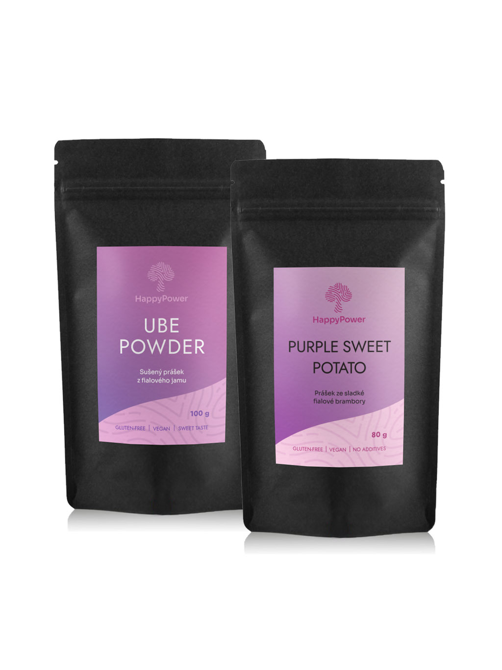 HappyPower Fialová latte sada