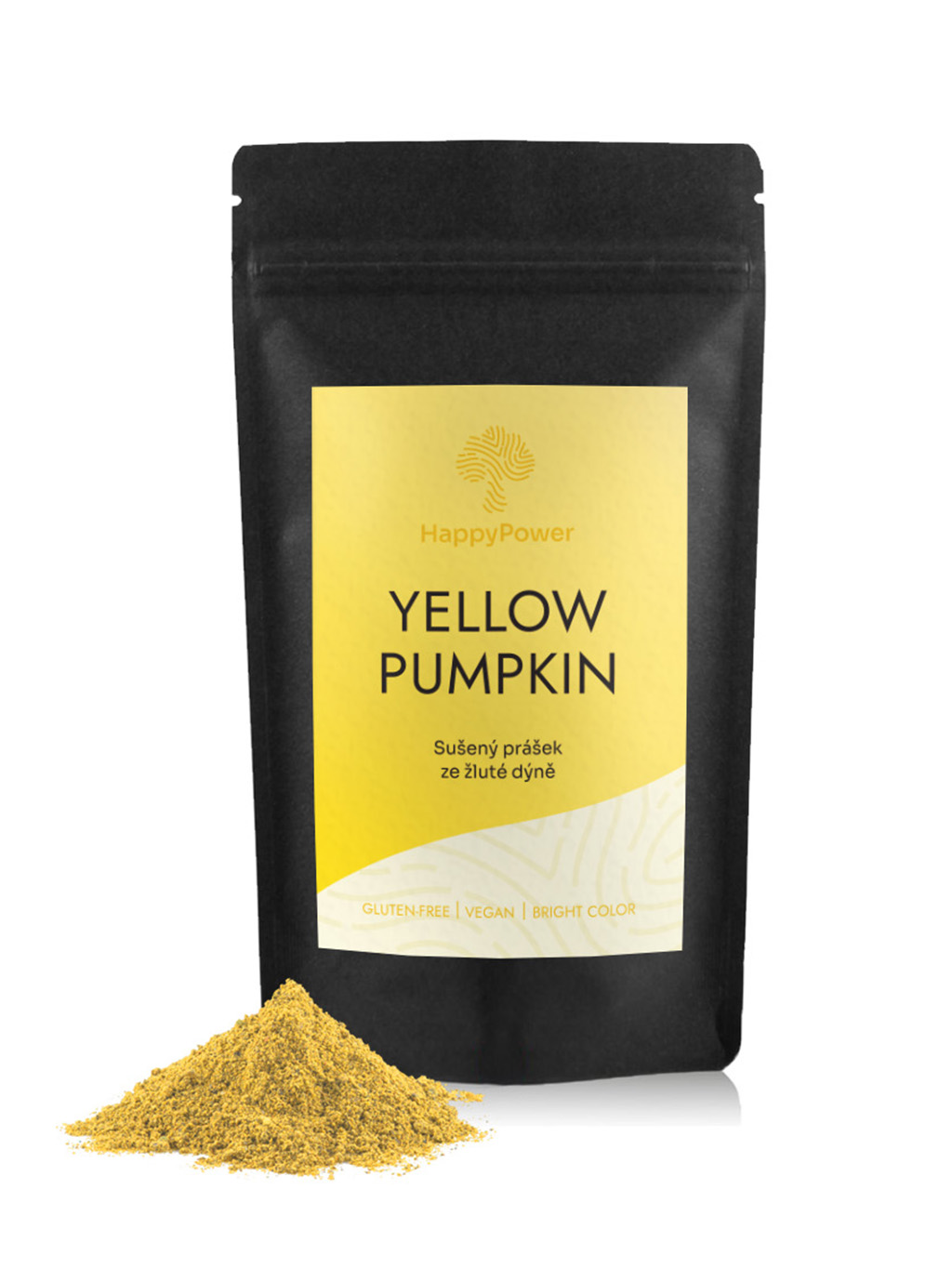 HappyPower Žlutá dýně prášek Velikost balení: 50 g