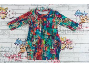 Barevná tunika s kapsami