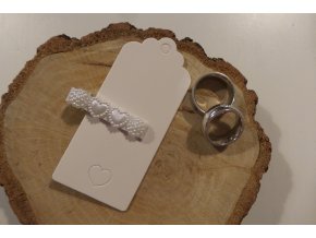 Sponečka pro nevěstu nebo družičku s dvěma srdíčky