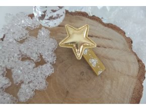 zvonečky na zlaté sponečce s hvězdou
