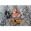 oranžová halloweenská sponečka s duchy
