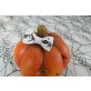 bílá halloweenská sponečka s pavouky