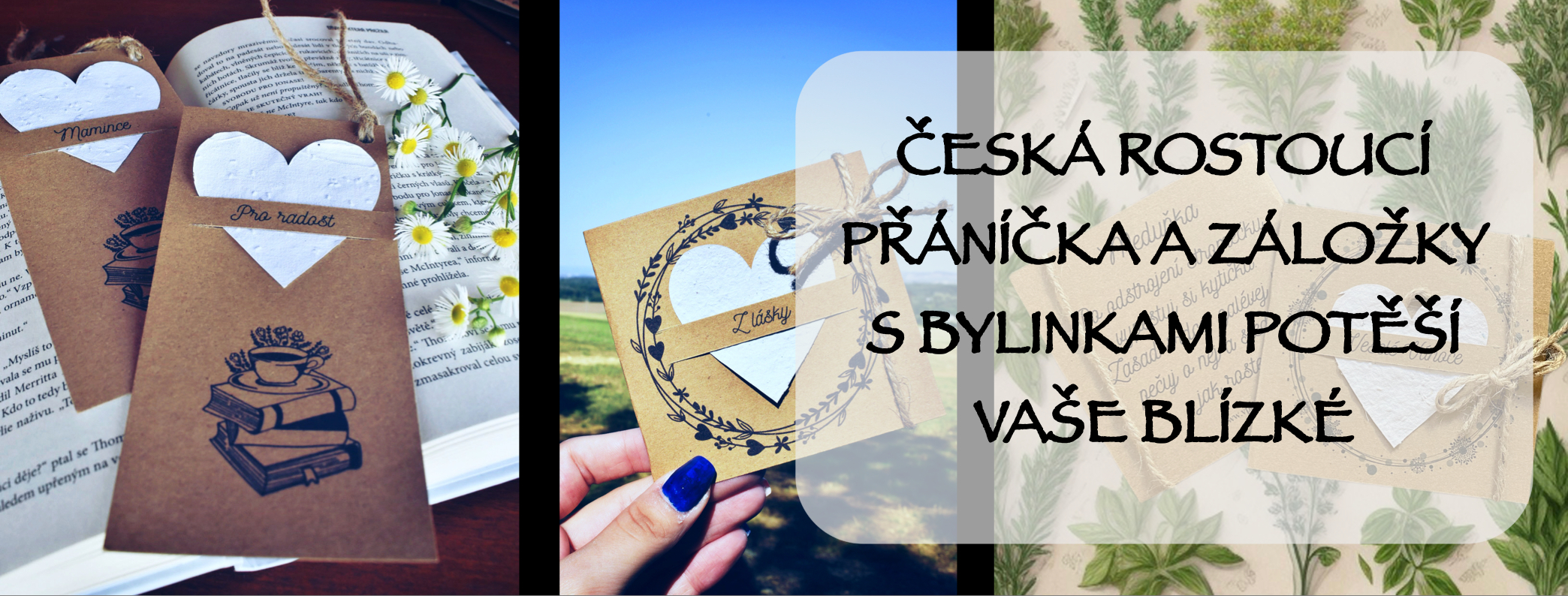 Rostoucí přáníčka a záložky