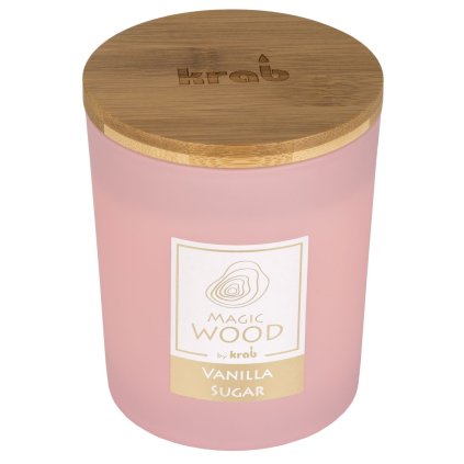 Svíčka MAGIC WOOD s dřevěným knotem - VANILLA SUGAR