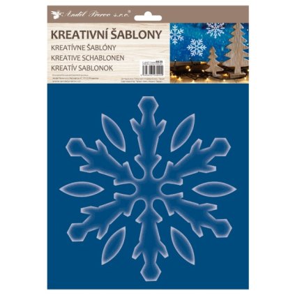 Šablony na sníh - Vločka